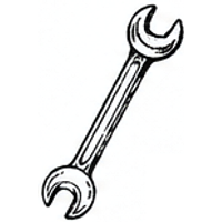 Hand-drawn wrench